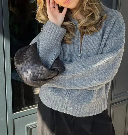 Vintage Long Sleeve Sweater Jacket