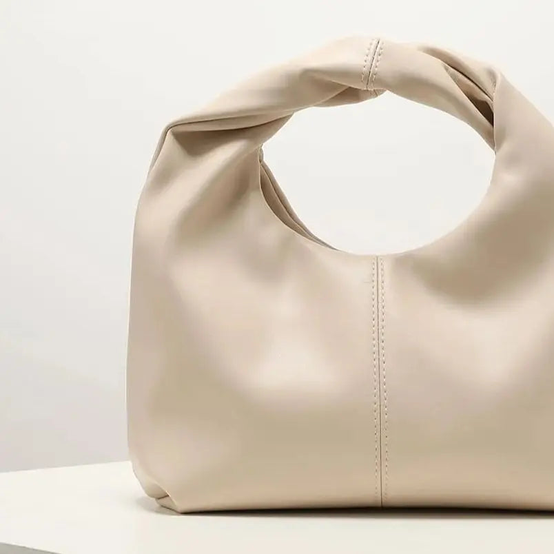 Solid Color Twist square clutch bag