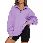 Pullover Short Zipper Hoodie
