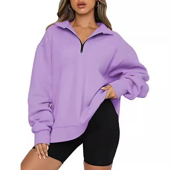 Pullover Short Zipper Hoodie