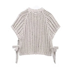 Hollow Out Knit Pullover Sweater Top