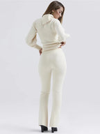 Casual Knitted Sweater Two Piece Set