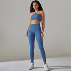 ProbyVC™ One Shoulder Crop Top & Leggings Set