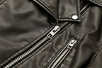 Washed Leather Belted Jacket