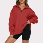 Pullover Short Zipper Hoodie