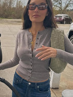 Long Sleeved Button Down Cardigan Sweater