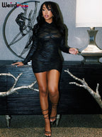 Thessia™ Backless Hollow Bodycon Mini Dress