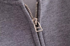 Fleece Lined Zipper Jacket & Joggers Two Piece Set