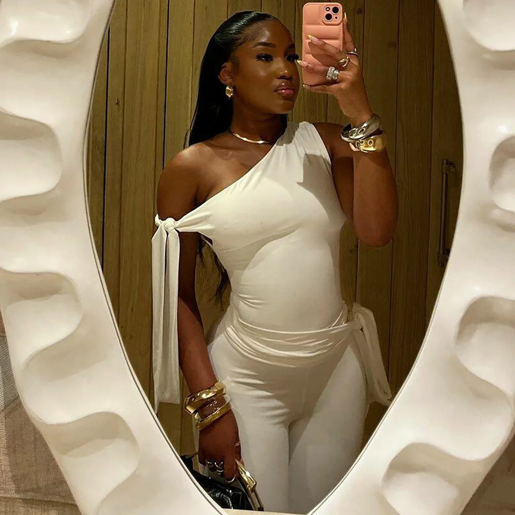Capri Trousers & Off-Shoulder Two Piece-Set