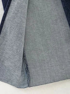 Reina™ Tube Zipper Split Denim Maxi Dress