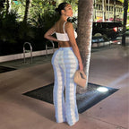 High Waist Knitted Trousers