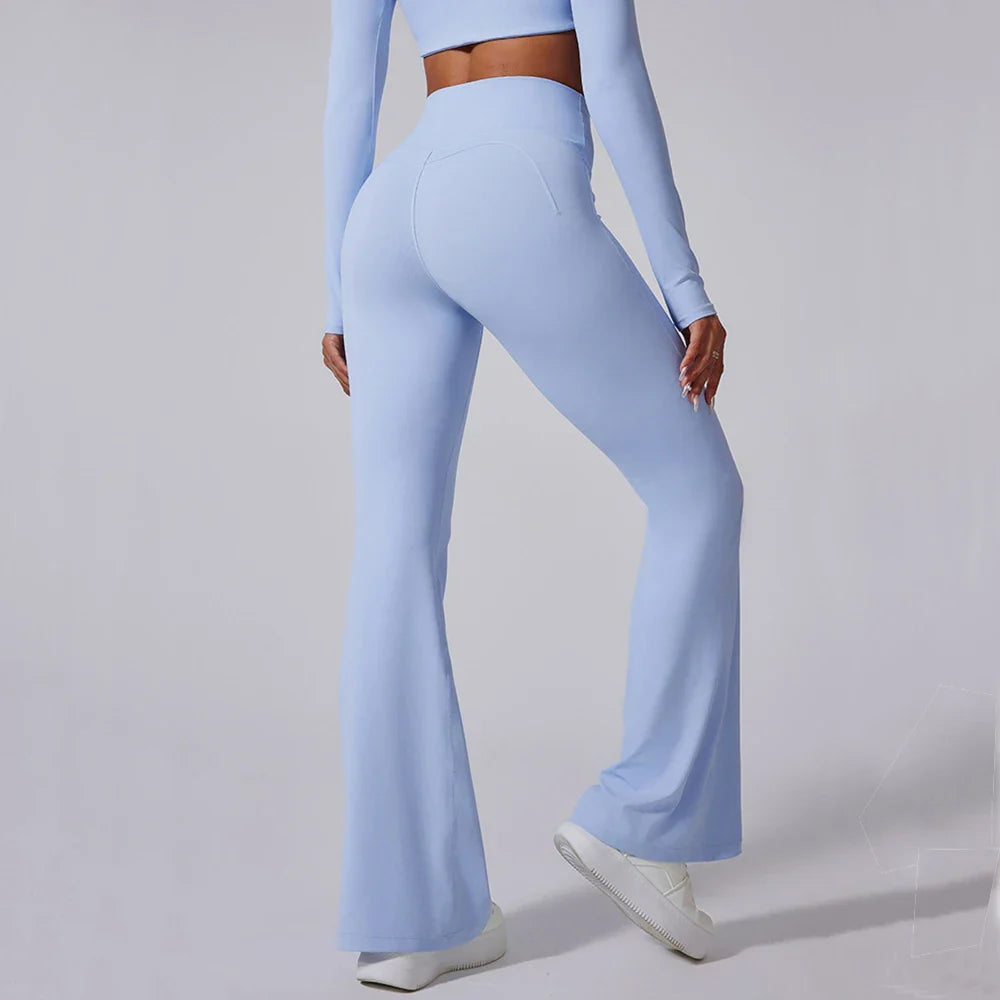 High Waist Flared Pants