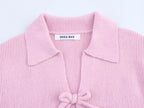Korean Style Knitted Short Sleeved Top