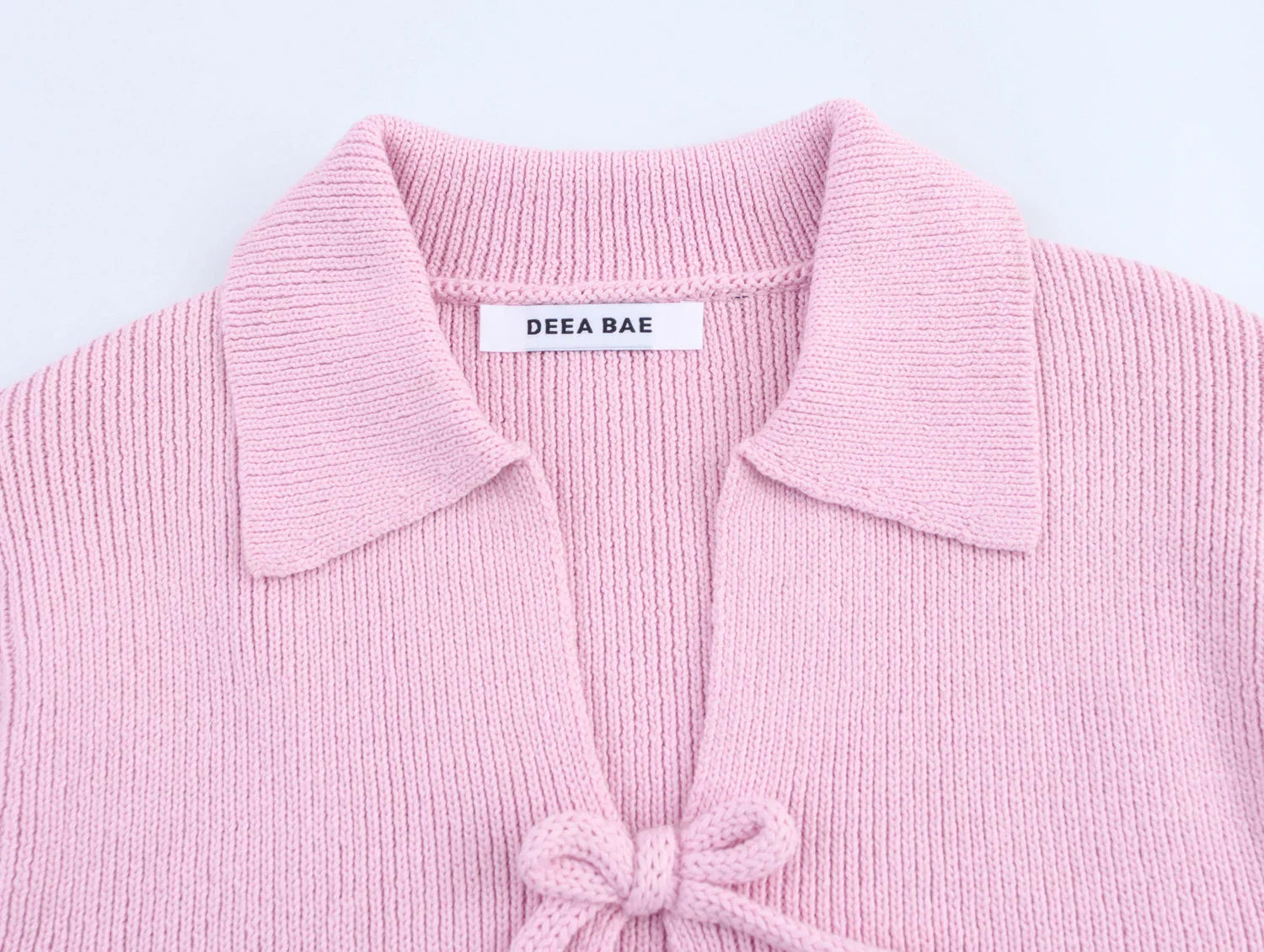 Korean Style Knitted Short Sleeved Top