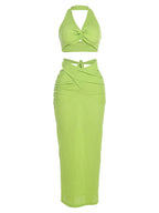 Halter Knot Top & Maxi Skirt