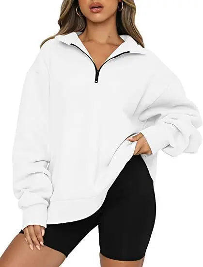 Pullover Short Zipper Hoodie