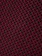 Burgundy Knitted Button Detail Cardigan