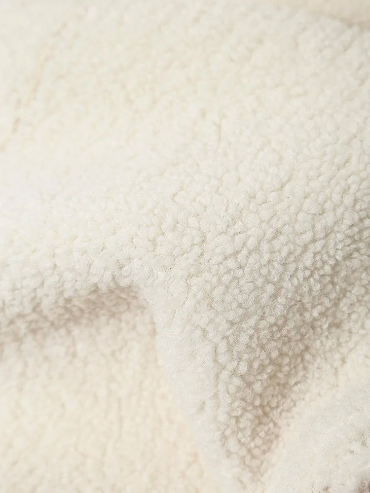 Faux Fur Fleece Teddy Cropped Jacket
