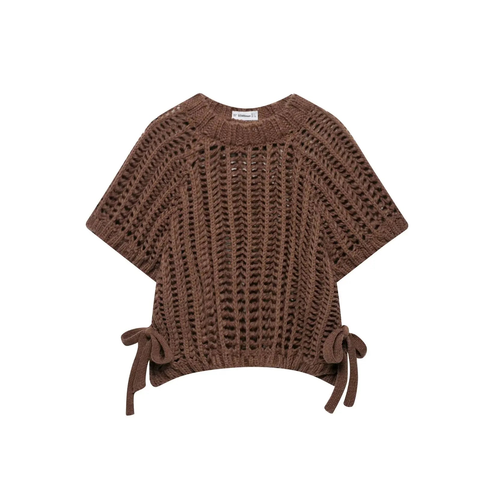 Hollow Out Knit Pullover Sweater Top