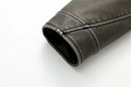 Washed Leather Belted Jacket