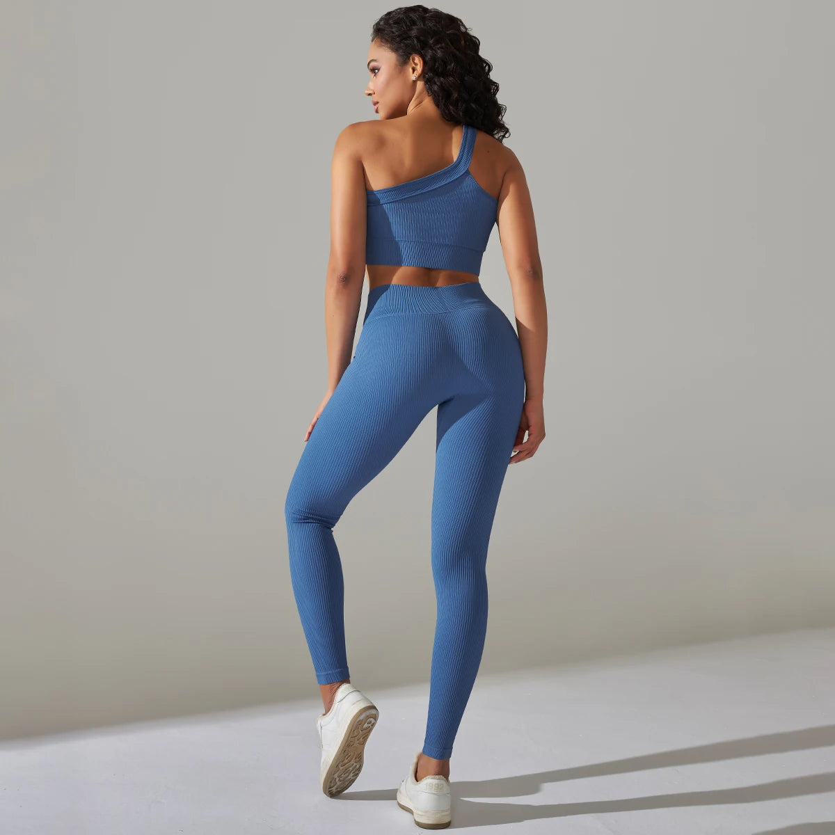 ProbyVC™ One Shoulder Crop Top & Leggings Set