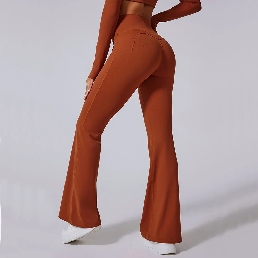 High Waist Flared Pants