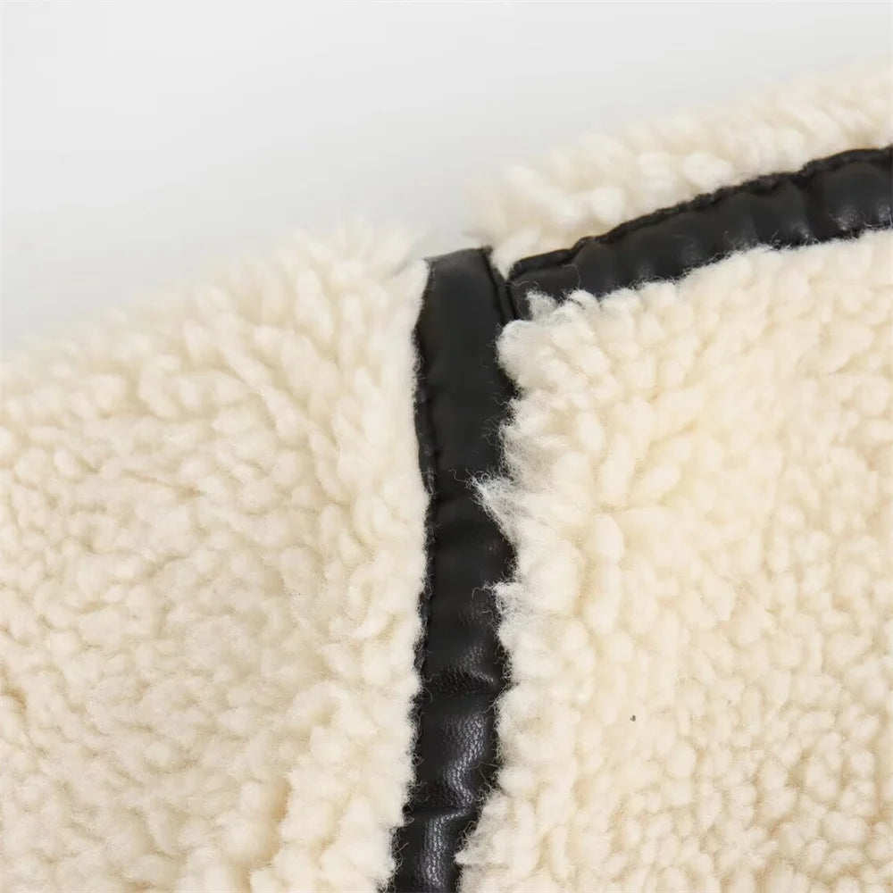 Teddy Faux Fur Aviator Jacket