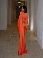 Satin Flare Shirt & Maxi Skirt Set