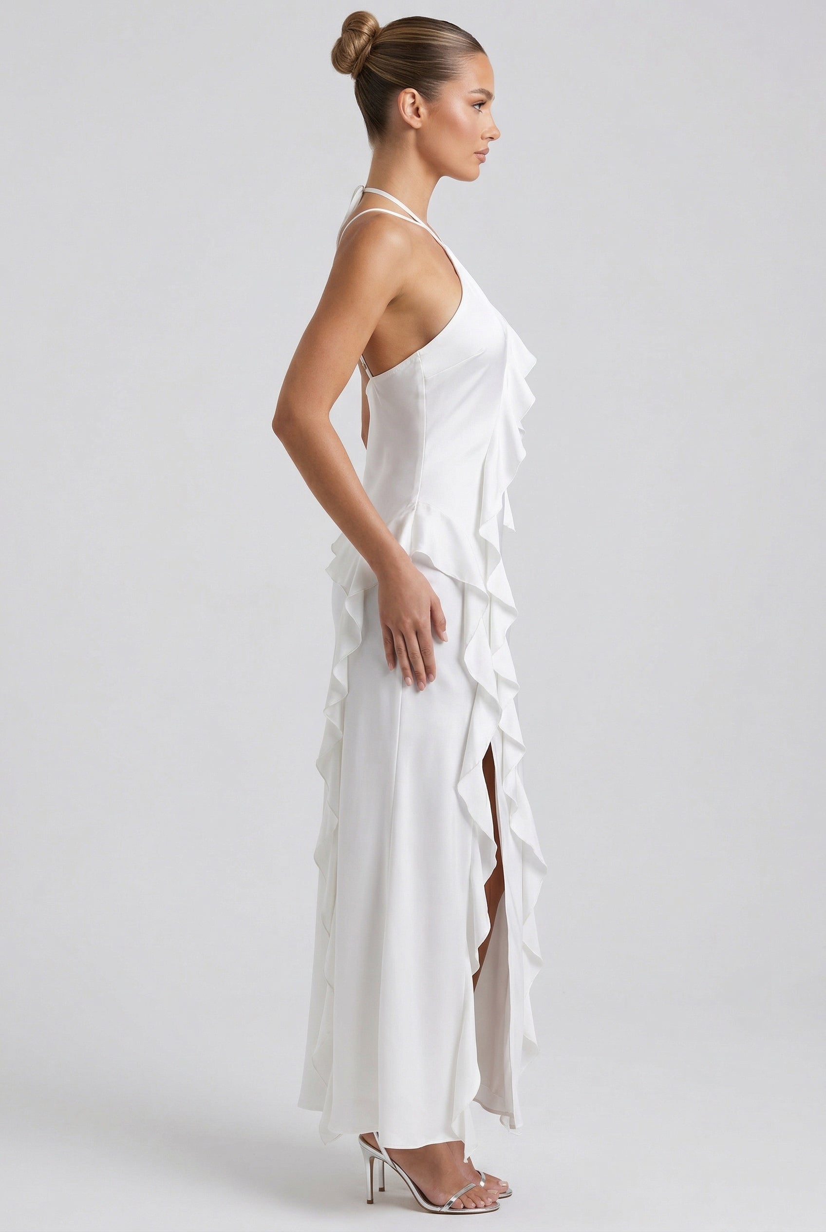 Seraphina™ Ruffle Halter Maxi Dress