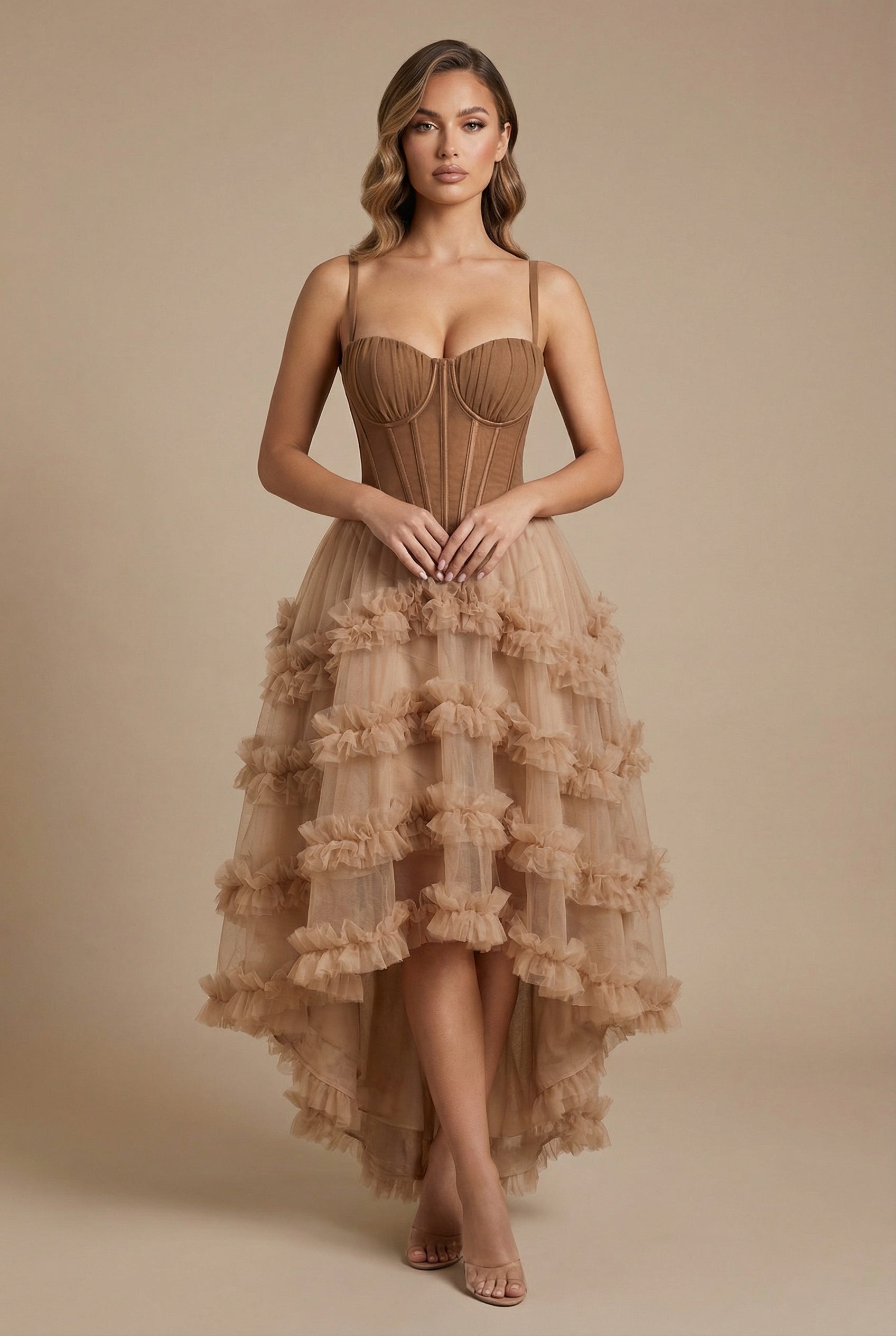 Celestine™ Tiered Tulle Maxi Dress