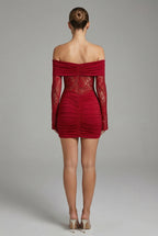 Valentina™ Off-Shoulder Lace Mini Dress