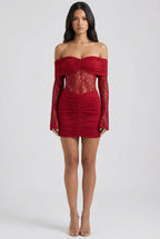 Valentina™ Off-Shoulder Lace Mini Dress
