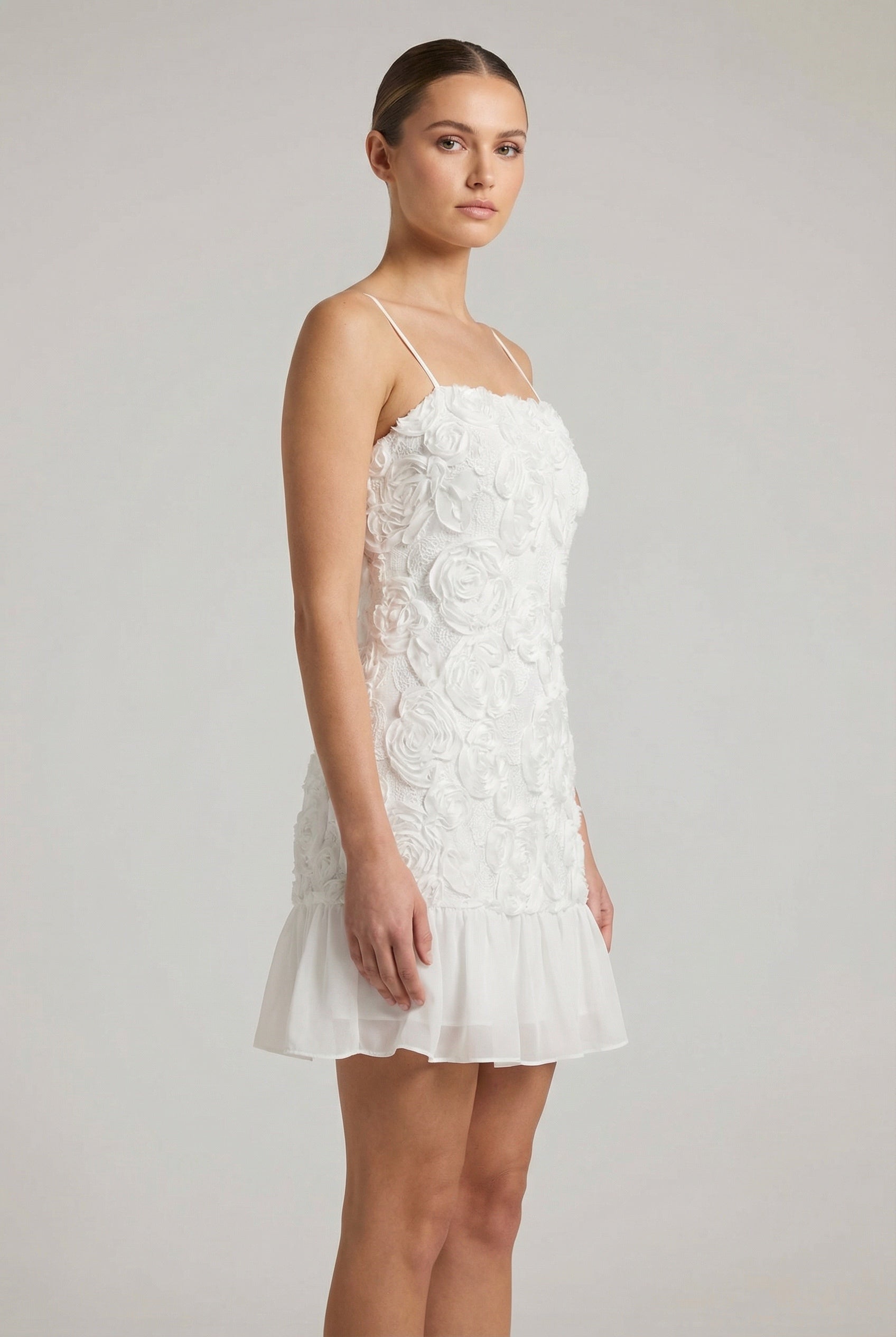 Roséline™ 3D Floral Mini Dress