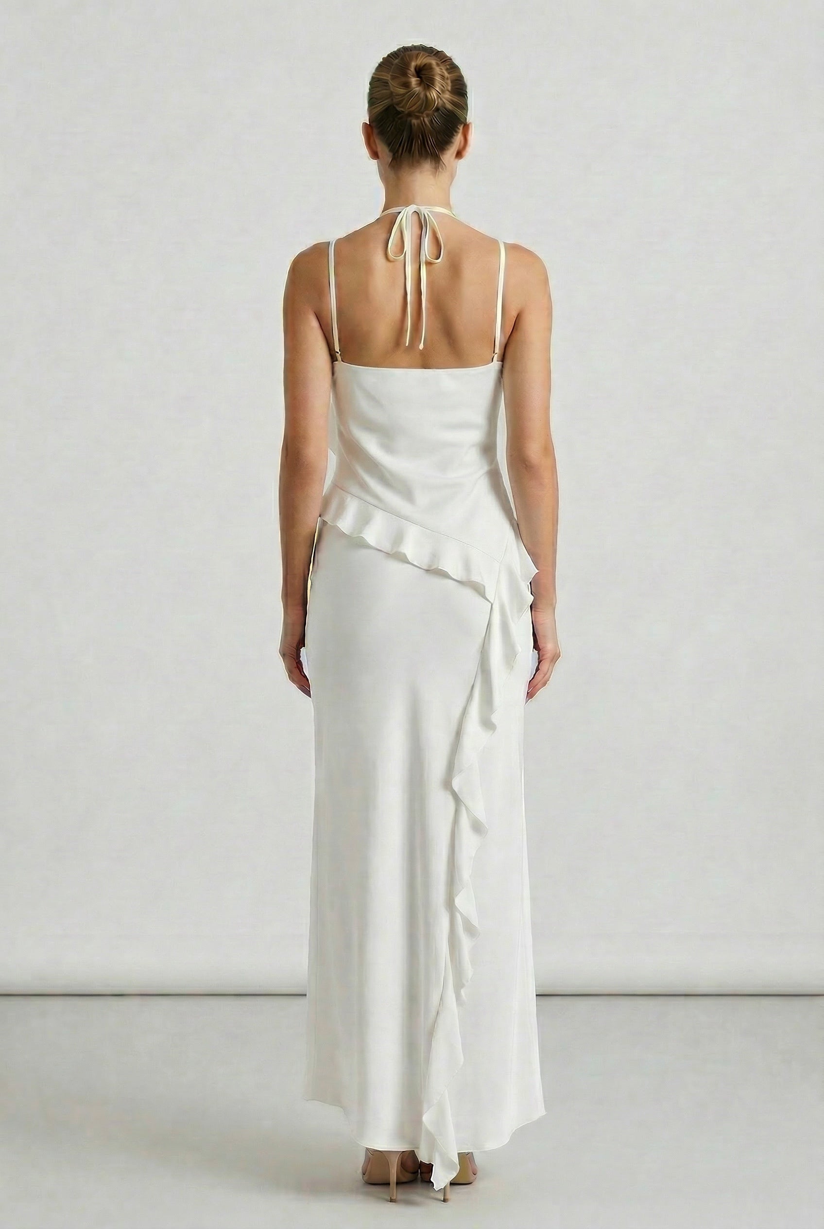 Seraphina™ Ruffle Halter Maxi Dress