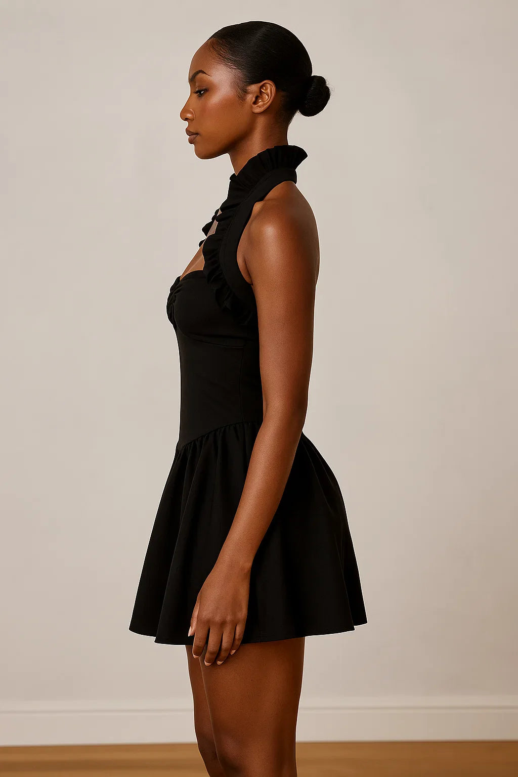 Isolde™ Pleated Hanging Skirt Mini Dress
